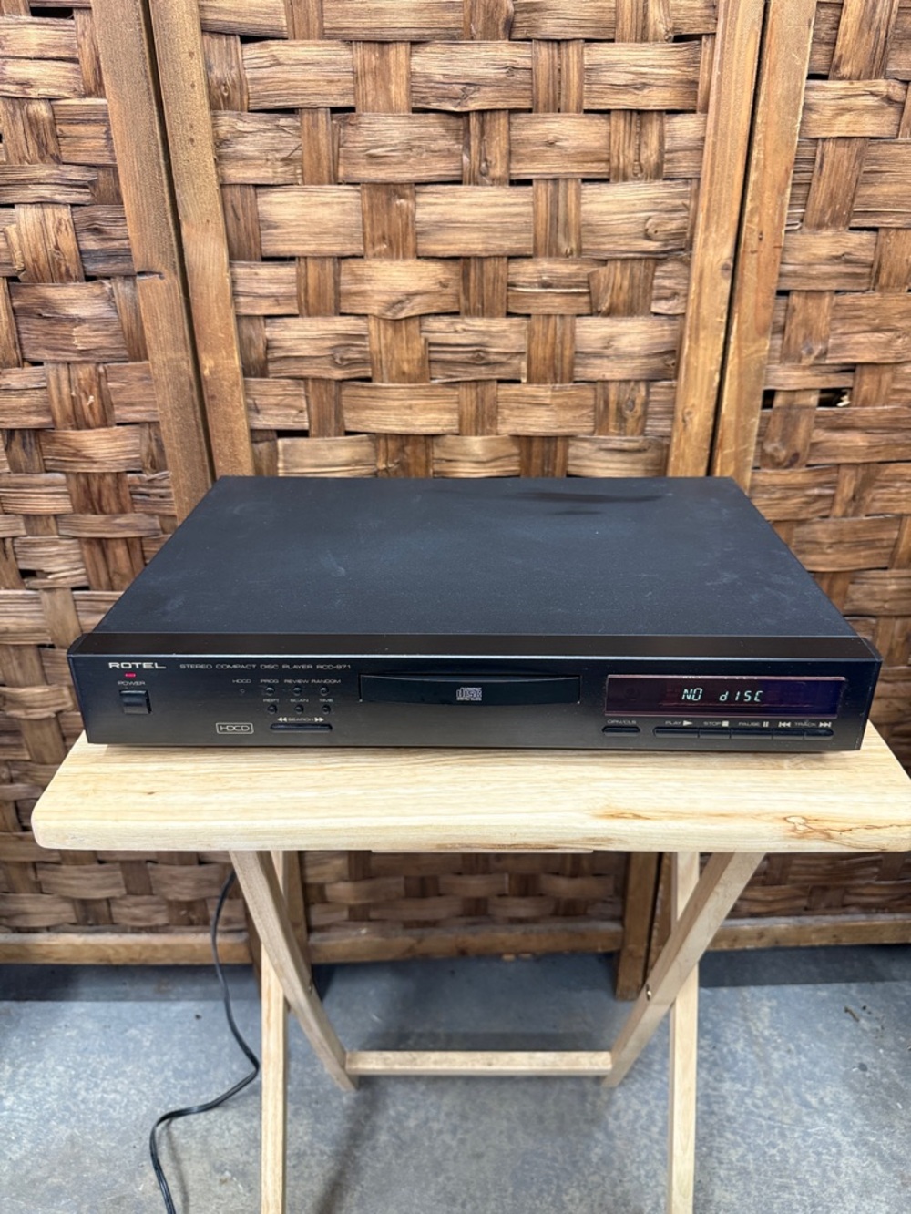 Rotel RCD-971 Stereo Compact Disc Player - Black
